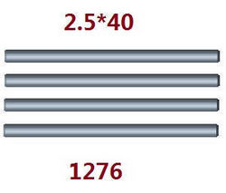 Shcong Wltoys 124016 RC Car accessories list spare parts small metal bar 2.5*40 1276 - Click Image to Close