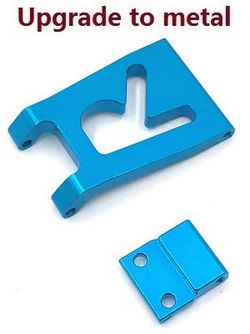 Shcong Wltoys 124018 RC Car accessories list spare parts rear bumper board (Metal) Blue