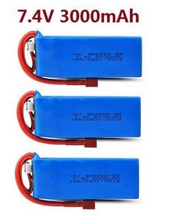 Shcong Wltoys 124019 RC Car accessories list spare parts upgrade to 7.4v 3000mAh battery 3pcs