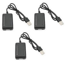 Shcong Wltoys 144001 RC Car accessories list spare parts USB charger wire 7.4V 3pcs - Click Image to Close