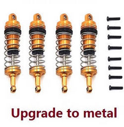 Shcong Wltoys 124016 RC Car accessories list spare parts shock absorber (Metal) Gold