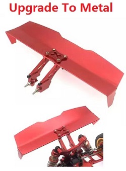 Wltoys 124017 upgrade to metal tail wing and fixed seat set (Red)