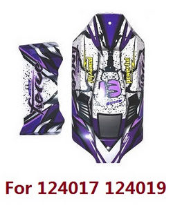 Shcong Wltoys 124019 RC Car accessories list spare parts car shell (Purple) - Click Image to Close