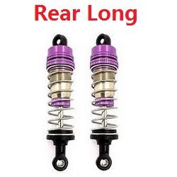 Shcong Wltoys 124019 RC Car accessories list spare parts shock absorber Purple 2pcs (Rear long) - Click Image to Close