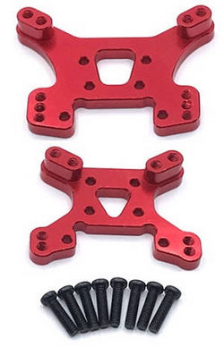 Shcong Wltoys 144001 RC Car accessories list spare parts shock absorber plate Red - Click Image to Close