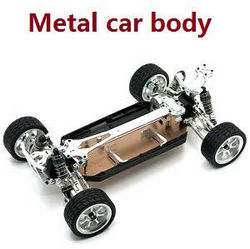 Shcong Wltoys 124017 RC Car accessories list spare parts upgrade to metal car body assembly Silver