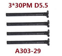 Shcong Wltoys 12409 RC Car accessories list spare parts screws 3*30PM A303-29
