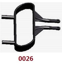 Shcong Wltoys 12423 12428 RC Car accessories list spare parts front bumper (0026)