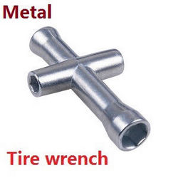 Shcong Wltoys 12428 12427 12428-A 12427-A 12428-B 12427-B 12428-C 12427-C RC Car accessories list spare parts tire wrench (metal) - Click Image to Close