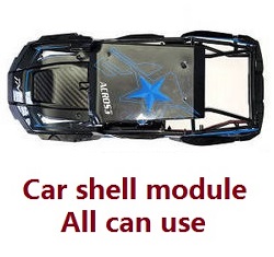 Shcong Wltoys 12428 12427 12428-A 12427-A 12428-B 12427-B 12428-C 12427-C RC Car accessories list spare parts total car shell frame module set Blue