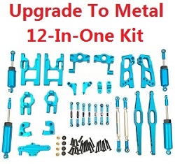 Wltoys 12423 upgrade to metal parts group 12-In-One Kit Blue