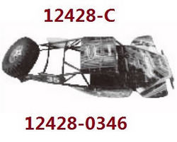 Shcong Wltoys 12428 12427 12428-A 12427-A 12428-B 12427-B 12428-C 12427-C RC Car accessories list spare parts total car shell and frame roll cage set (12428-C)