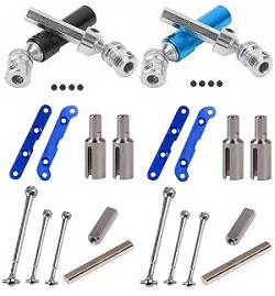 Wltoys 12423 rear drive shaft set + differential cup + reinforcing piece + front and central drive shaft + reduction gear shaft + rear axle driving gear shaft 2sets