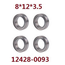 Shcong Wltoys 12423 12428 RC Car accessories list spare parts bearing 8*12*3.5 (0093) - Click Image to Close
