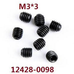 Shcong Wltoys 12423 12428 RC Car accessories list spare parts screws M3*3 (0098) - Click Image to Close