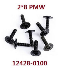Shcong Wltoys 12428 12427 12428-A 12427-A 12428-B 12427-B 12428-C 12427-C RC Car accessories list spare parts screws 2*8 PMW (0100) - Click Image to Close