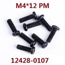 Shcong Wltoys 12428 12427 12428-A 12427-A 12428-B 12427-B 12428-C 12427-C RC Car accessories list spare parts screws M4*12 PM (0107)