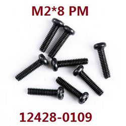 Shcong Wltoys 12428 12427 12428-A 12427-A 12428-B 12427-B 12428-C 12427-C RC Car accessories list spare parts screws 2*8 PM (0109)