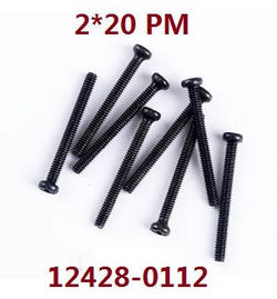 Shcong Wltoys 12428 12427 12428-A 12427-A 12428-B 12427-B 12428-C 12427-C RC Car accessories list spare parts screws 2*20 PM (0112)