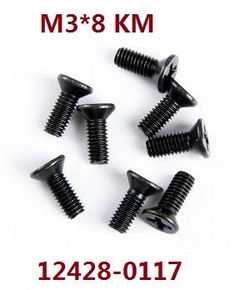 Shcong Wltoys 12428 12427 12428-A 12427-A 12428-B 12427-B 12428-C 12427-C RC Car accessories list spare parts screws 3*8 KM (0117)