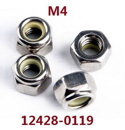 Shcong Wltoys 12428 12427 12428-A 12427-A 12428-B 12427-B 12428-C 12427-C RC Car accessories list spare parts nut M4