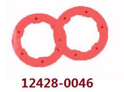 Shcong Wltoys 12423 12428 RC Car accessories list spare parts wheel hub cover (0046 Red)