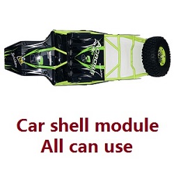 Shcong Wltoys 12428 12427 12428-A 12427-A 12428-B 12427-B 12428-C 12427-C RC Car accessories list spare parts total car shell frame module set Green