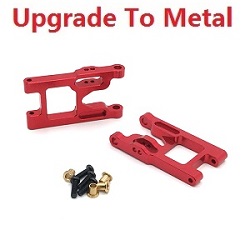 Shcong Wltoys 12428 12427 12428-A 12427-A 12428-B 12427-B 12428-C 12427-C RC Car accessories list spare parts left and right arm (Metal) Red