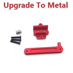 Shcong Wltoys 12428 12427 12428-A 12427-A 12428-B 12427-B 12428-C 12427-C RC Car accessories list spare parts steering connecting piece (Metal) Red