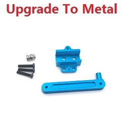 Shcong Wltoys 12428 12427 12428-A 12427-A 12428-B 12427-B 12428-C 12427-C RC Car accessories list spare parts steering connecting piece (Metal) Blue - Click Image to Close
