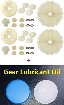 * Hot Deal * Wltoys 12423 differential gear set + 2*reduction gear + 2*gear lubricant oil