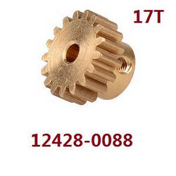Shcong Wltoys 12428 12427 12428-A 12427-A 12428-B 12427-B 12428-C 12427-C RC Car accessories list spare parts 17T driven gear on the main motor (0088)