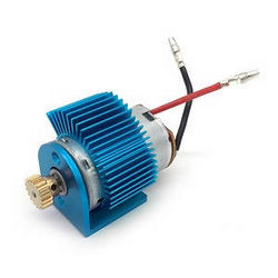 Shcong Wltoys 12423 12428 RC Car accessories list spare parts 540 main motor with driven gear, motor seat and heat sink set