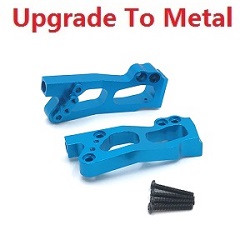 Shcong Wltoys 12428 12427 12428-A 12427-A 12428-B 12427-B 12428-C 12427-C RC Car accessories list spare parts left and right rear suspension frame (Metal) Blue - Click Image to Close