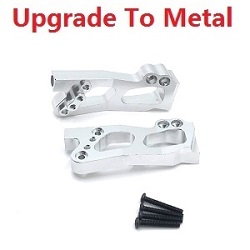 Shcong Wltoys 12428 12427 12428-A 12427-A 12428-B 12427-B 12428-C 12427-C RC Car accessories list spare parts left and right rear suspension frame (Metal) Silver