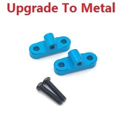Shcong Wltoys 12428 12427 12428-A 12427-A 12428-B 12427-B 12428-C 12427-C RC Car accessories list spare parts left and right after the bridge lever positioning piece (Metal) Blue