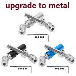 Shcong Wltoys 12429 RC Car accessories list spare parts rear drive shaft group (Metal-2) (Silver+Black+Blue) 3sets - Click Image to Close
