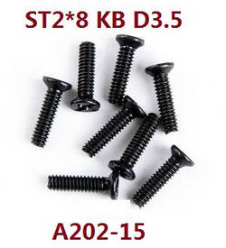Shcong Wltoys 12429 RC Car accessories list spare parts screws ST2*8 KB (A202-15) - Click Image to Close