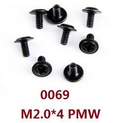 Shcong Wltoys 12429 RC Car accessories list spare parts screws M2.0*4 PMW (0069) - Click Image to Close