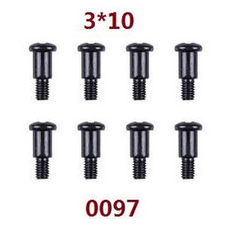 Shcong Wltoys 12429 RC Car accessories list spare parts screws 3*10 (0097) - Click Image to Close