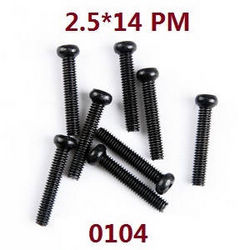 Shcong Wltoys 12429 RC Car accessories list spare parts screws 2.5*14 PM (0104)