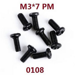 Shcong Wltoys 12429 RC Car accessories list spare parts screws M3*7 PM (0108) - Click Image to Close