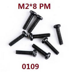 Shcong Wltoys 12429 RC Car accessories list spare parts screws 2*8 PM (0109) - Click Image to Close