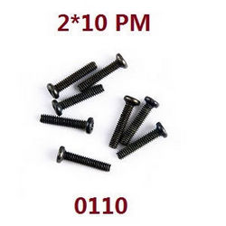 Shcong Wltoys 12429 RC Car accessories list spare parts screws 2*10 PM (0110)