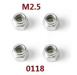 Shcong Wltoys 12429 RC Car accessories list spare parts nut M2.5 (0118) - Click Image to Close
