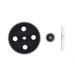 Shcong Wltoys 12429 RC Car accessories list spare parts reduction big gear and driven gear (Metal)
