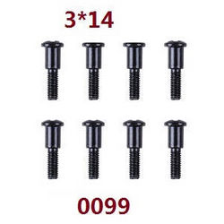 Shcong Wltoys 12628 RC Car accessories list spare parts screws 3*14 (0099)