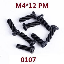 Shcong Wltoys 12628 RC Car accessories list spare parts screws M4*12 PM (0107) - Click Image to Close
