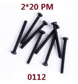 Shcong Wltoys 12628 RC Car accessories list spare parts screws 2*20 PM (0112) - Click Image to Close