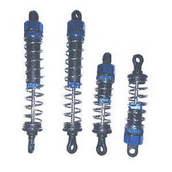 Shcong Wltoys 12628 RC Car accessories list spare parts front suspension and rear shock set (Blue head) - Click Image to Close